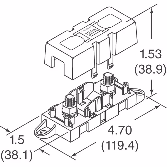 02981001ZXT Littelfuse Inc. Portafusibili